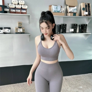 Set Bộ Tập Nữ Quần Dài Áo Bra